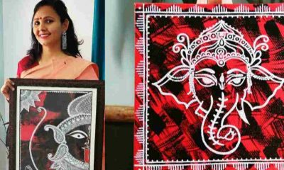 alt="Abhilasha Paliwal aipan art work in Uttarakhand"