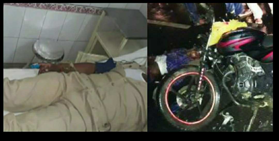 Uttarakhand: Police personnel stopped the bike for investigation, then the man ride the bike on police in rudrapur