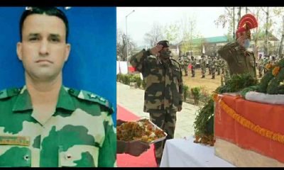 Tribute paid to martyr Rakesh Doval of Uttarakhand in Srinagar, now the body left for the ancestral home