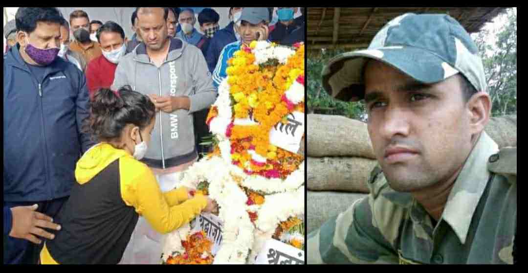 Rishikesh: Martyr Rakesh Doval body reached home, daughter pays tribute with moist eyes