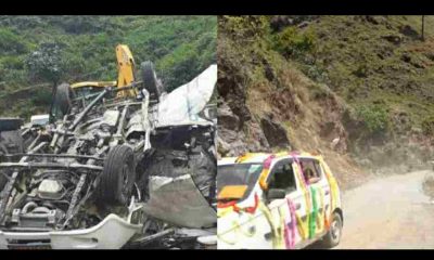 Uttarakhand Marriage bolero road accident vehicle fell in deep trench one person died other injured in almora