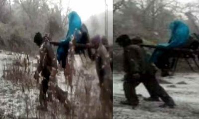 Uttarakhand: 18 km on foot, Dandi's obese woman transported to hospital during snowfall in chamoli