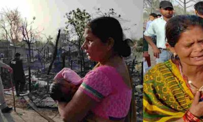 Uttarakhand news: Fire in the huts of Kumbh region of Haridwar, 50 huts burnt down.