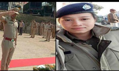 Uttarakhand news: Last farewell with Uttarakhand police honors to constable Archana rana in Champawat.