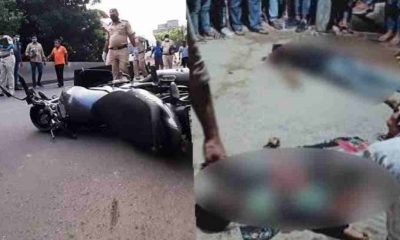 Uttarakhand news: A couple of bike riders lalit and aarti died in road accident at jaspur udhamsingh Nagar.