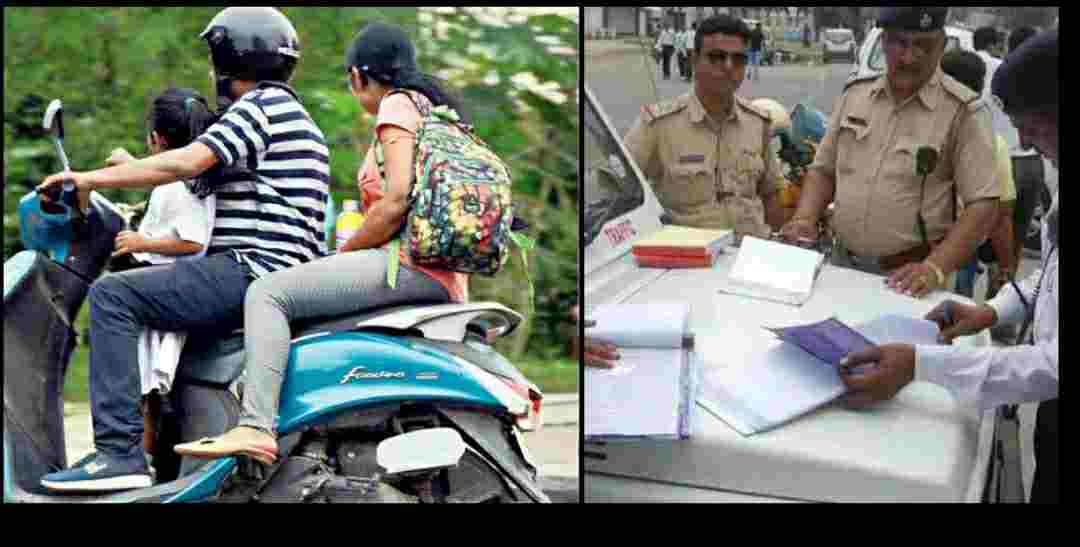 Uttarakhand: If a four-year-old child sits on a two-wheeler with a wife, a challan will be made, rules apply