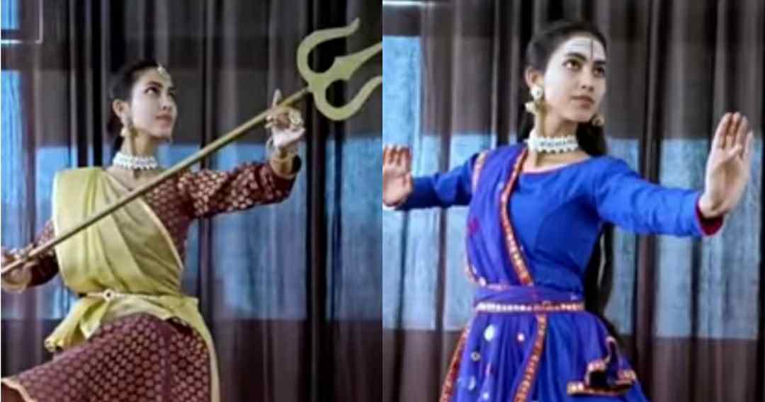Shary Gairola promoting uttarakhand culture through her classical pahari dance