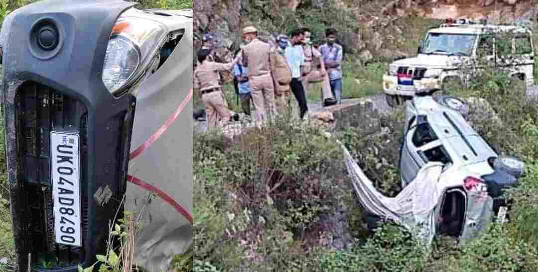 Uttarakhand news: A painful car accident in Someshwar almora, the car overturned and the driver died on another road.