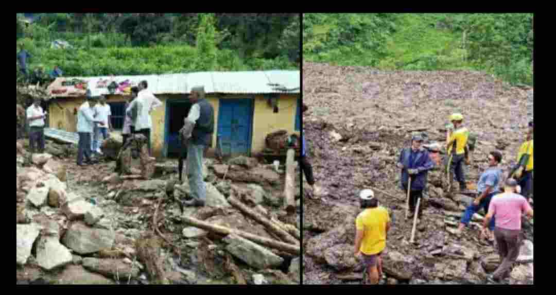 Uttarakhand news: Rain disaster in Uttarakhand, child including husband and wife died due to house being buried in Bageshwar.