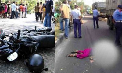 Uttarakhand: sister Bharti died on the spot in bike Accident by a speeding dumper at Dehradun.