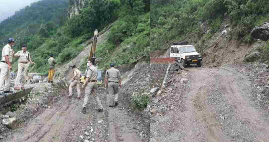 Uttarakhand news : Traffic of small vehicles was start on Rishikesh Chamba road,