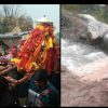 Uttarakhand news : Chamoli people make wooden bridge for maa nanda Rajeshwari