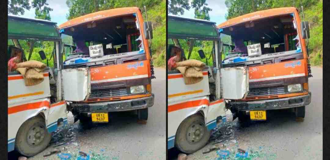Uttarakhand news: two GMOU bus horrified on the National Highway in Pauri Garhwal accident.