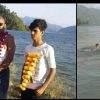 Uttarakhand: Trilok Rawat and his two sons created history in swimming, crossed Tehri Lake. Tehri Garhwal.