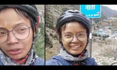 Uttarakhand: 561 km journey of Niti Mana valley measured by bicycle by shivangi Rana of dehradun
