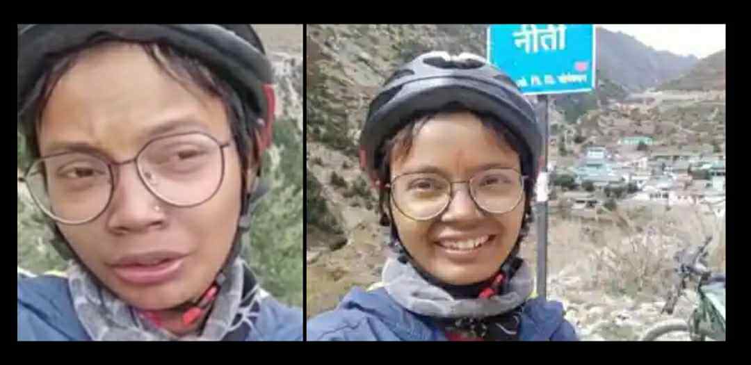 Uttarakhand: 561 km journey of Niti Mana valley measured by bicycle by shivangi Rana of dehradun