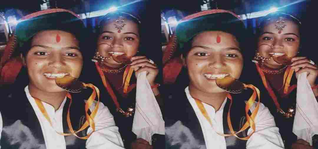 Uttarakhand news: glimpse of Uttarakhand culture seen in Rajasthan, Kavita Bora and Nikita Nayal of almora won gold medal.