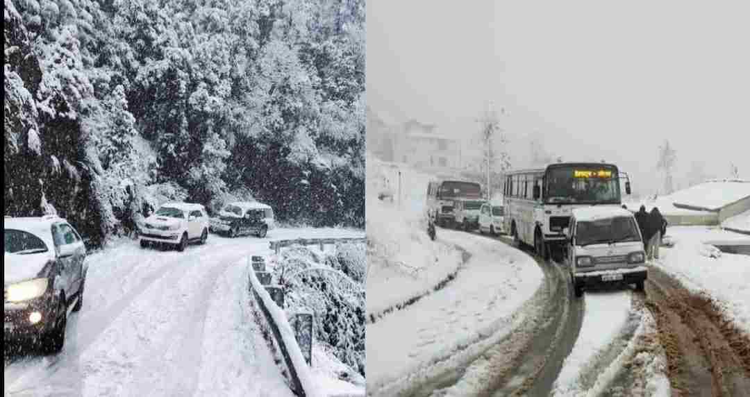 Uttarakhand news: snowfall 2021 started in hills see beautiful videos and photos