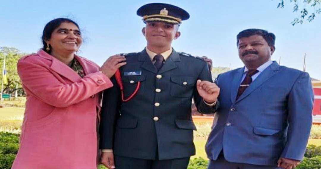 Uttarakhand news: Paras Pandey of almora who studied at Sainik School Ghorakhal, became a leftinent in indian army.