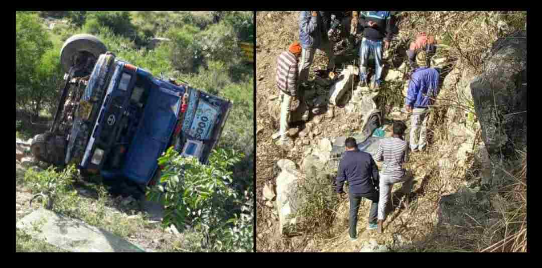 Uttarakhand news: truck canter fall in deep ditch in pithoragarh district driver died on the spot