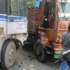 Uttarakhand news: Uttarakhand roadways bus accident with truck in lod kausani SOMESHWAR route