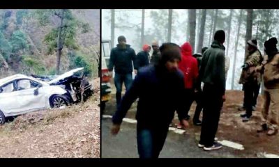 Uttarakhand news: two people died on the spot due to car accident fell into deep ditch in pati champawat.