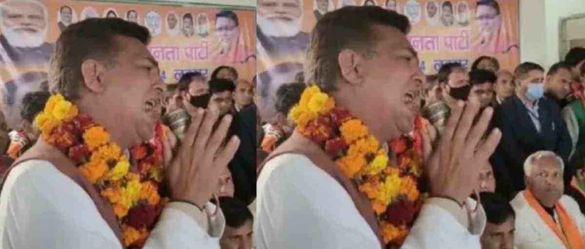 Uttarakhand news: viral Video of BJP candidate Sanjay Gupta from Laksar assembly seat election.