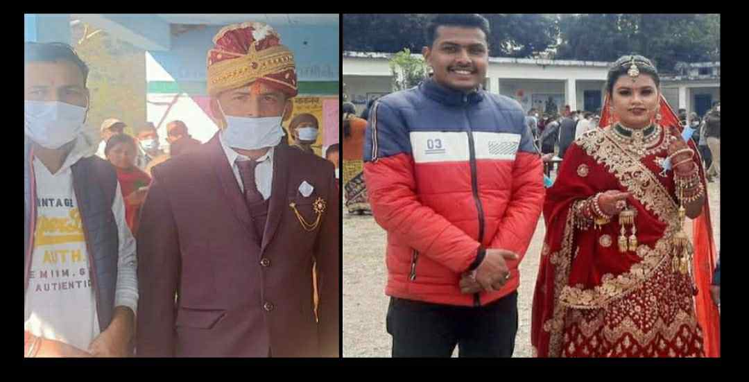 Uttarakhand election live: the bride and groom reached to booth for vote before marriage.