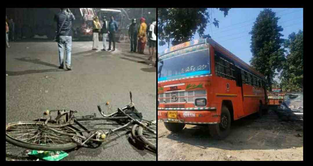 Uttarakhand news: bus tramples cyclist couple, husband dies on the spot in cycle accident at ramnagar nainital.