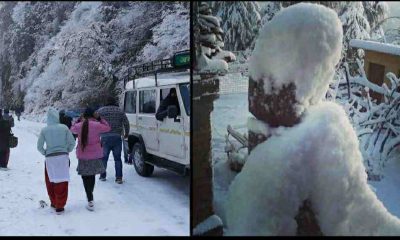 Uttarakhand news: Mountains covered with snow cover, life became disturbed, weather red alert for today as well.