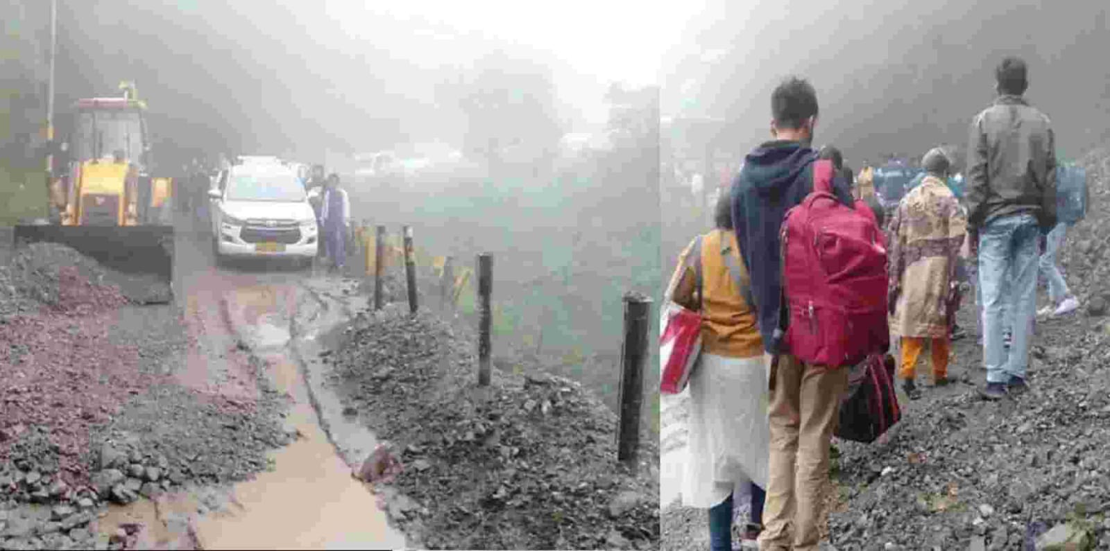 Uttarakhand news: Traffic remained closed for four hours today due to debris on Nainital-Haldwani road