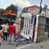 Uttarakhand news: Bus packed with 65 passengers accident in shivpuri rishikesh road, one dead so far.