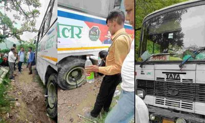 Uttarakhand news: Tire of moving roadways bus burst in jeolikot Nainital screaming among passengers