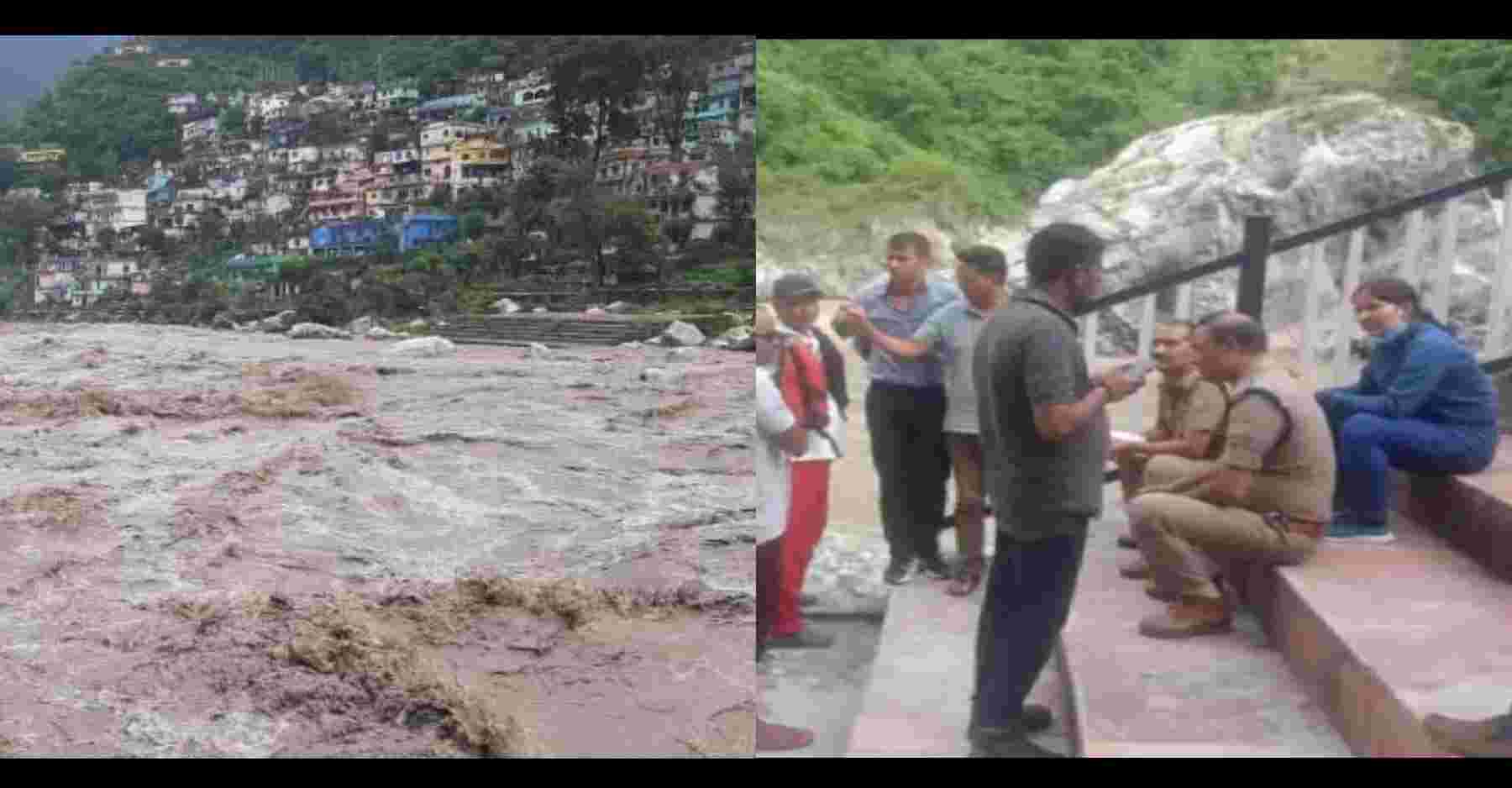 Uttarakhand news: Policemen drowned in the overflowing Alaknanda river rudraprayag, no news yet
