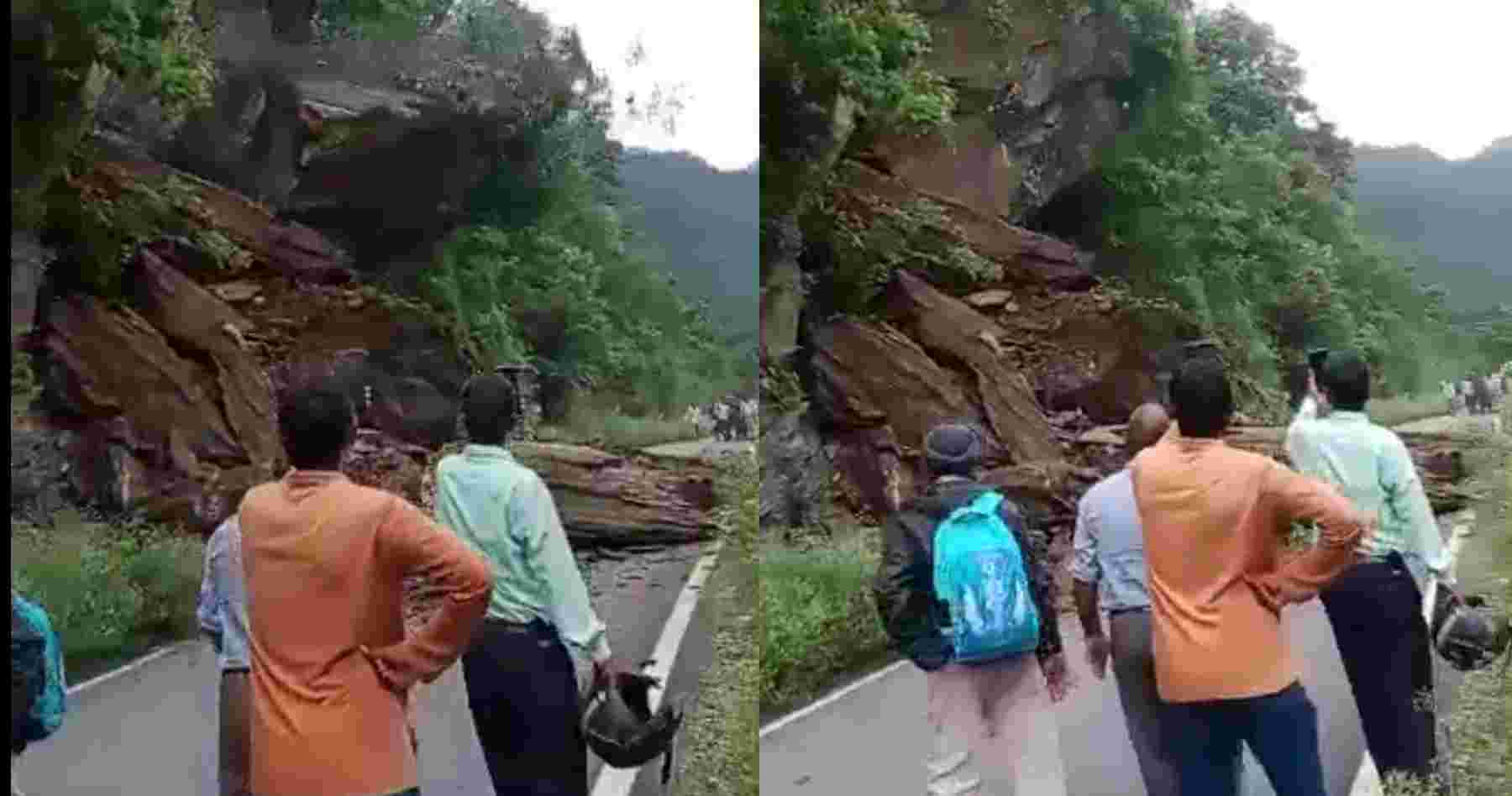 Karnaprayag Gairsen Highway Landslide