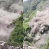 Uttarakhand: Many cattle died due to heavy roaring landslide of mountains in Dharchula Pithoragarh