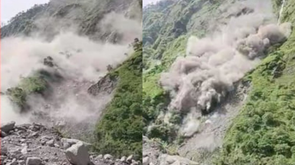 Uttarakhand: Many cattle died due to heavy roaring landslide of mountains in Dharchula Pithoragarh