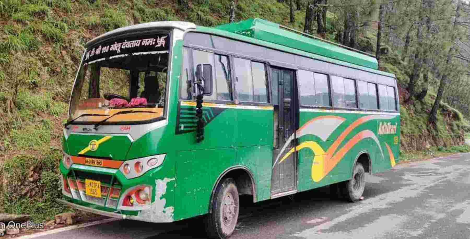 Uttarakhand: in someshwar Driver of Kemu bus found drunk, police seized the vehicle and arrested
