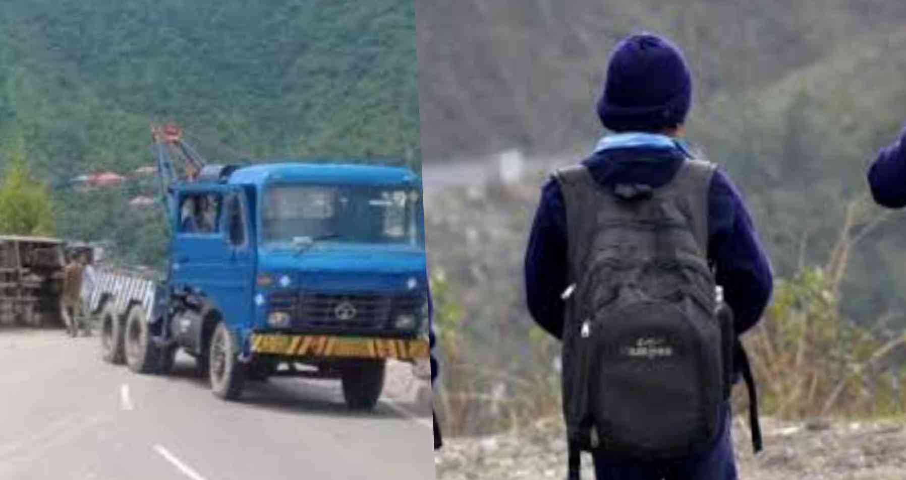 Uttarakhand: lohaghat road accident fifth student going to school was trampled to death by cantor