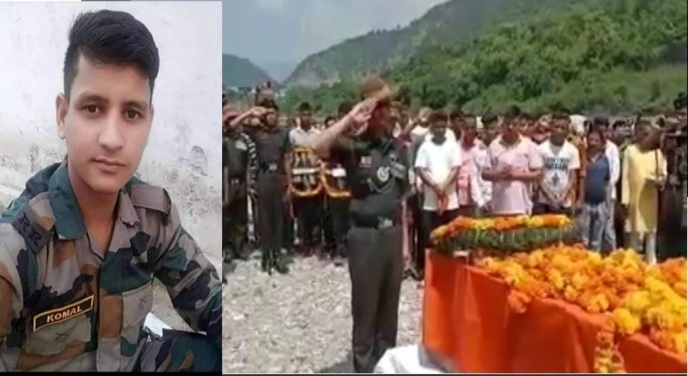 UTTARAKHAND martyr news: garhwal rifle soldier Komal Khugshal of Pauri Garhwal was married 3 years ago.