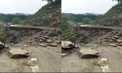 Uttarakhand news: Entire highway broke down in Tanakpur Champawat Pithoragarh landslide Champawat Tanakpur Highway Landslide.