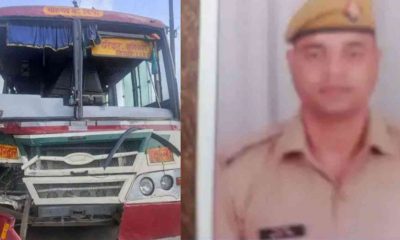 Uttarakhand:Roadways bus and car accident in Muzaffarnagar three people including Uttarakhand police jawan