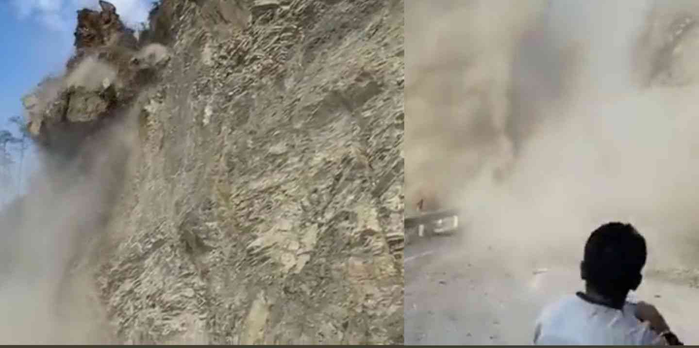 Uttarakhand news: Mountain fell on the highway due to heavy landslide in Pithoragarh Tanakpur Highway.