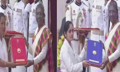 Uttarakhand: President honored two nurse Shashikala Pandey and Ganga Joshi to National Florence Nightingale Award. Uttarakhand Nurse Award