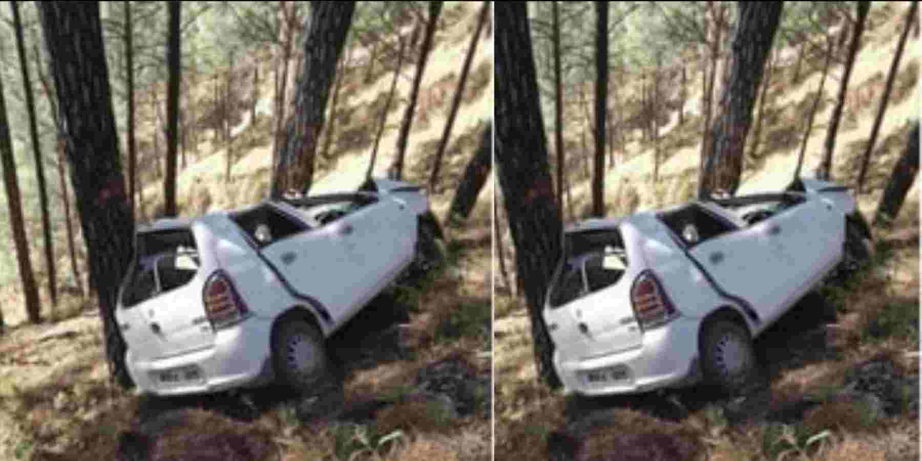Uttarakhand news: A pine tree saved the lives of 5 friends when their car accident rolled into a ditch in Rudraprayag. Rudraprayag car accident