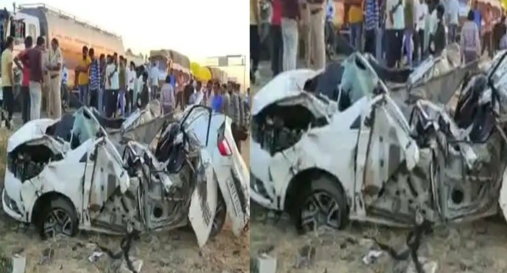 Four people of Uttarakhand died on the spot in car accident at Sirohi Rajasthan. Sirohi car accident uttarakhand