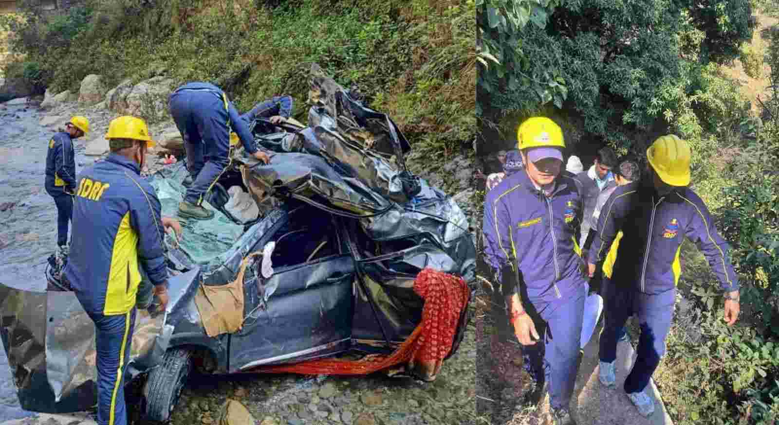 Uttarakhand news: Four including groom's father, sister died in Almora marriage car accident. Almora marriage car accident