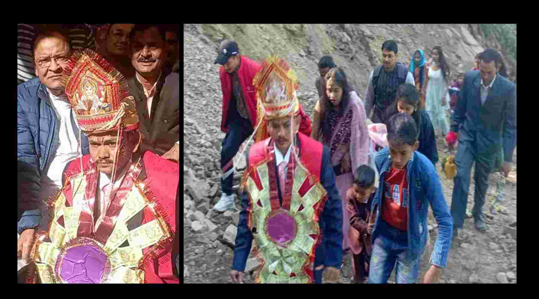 Uttarakhand news: kathgodam hairakhan haldwani marriage groom protest for road conditions