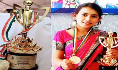 Uttarakhand news: Manisha Rawal of Bageshwar got the first place in the national level art festival. Manisha Rawal Bageshwar