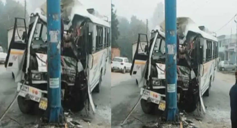 Uttarakhand bus accident in dehradun, driver died on the spot